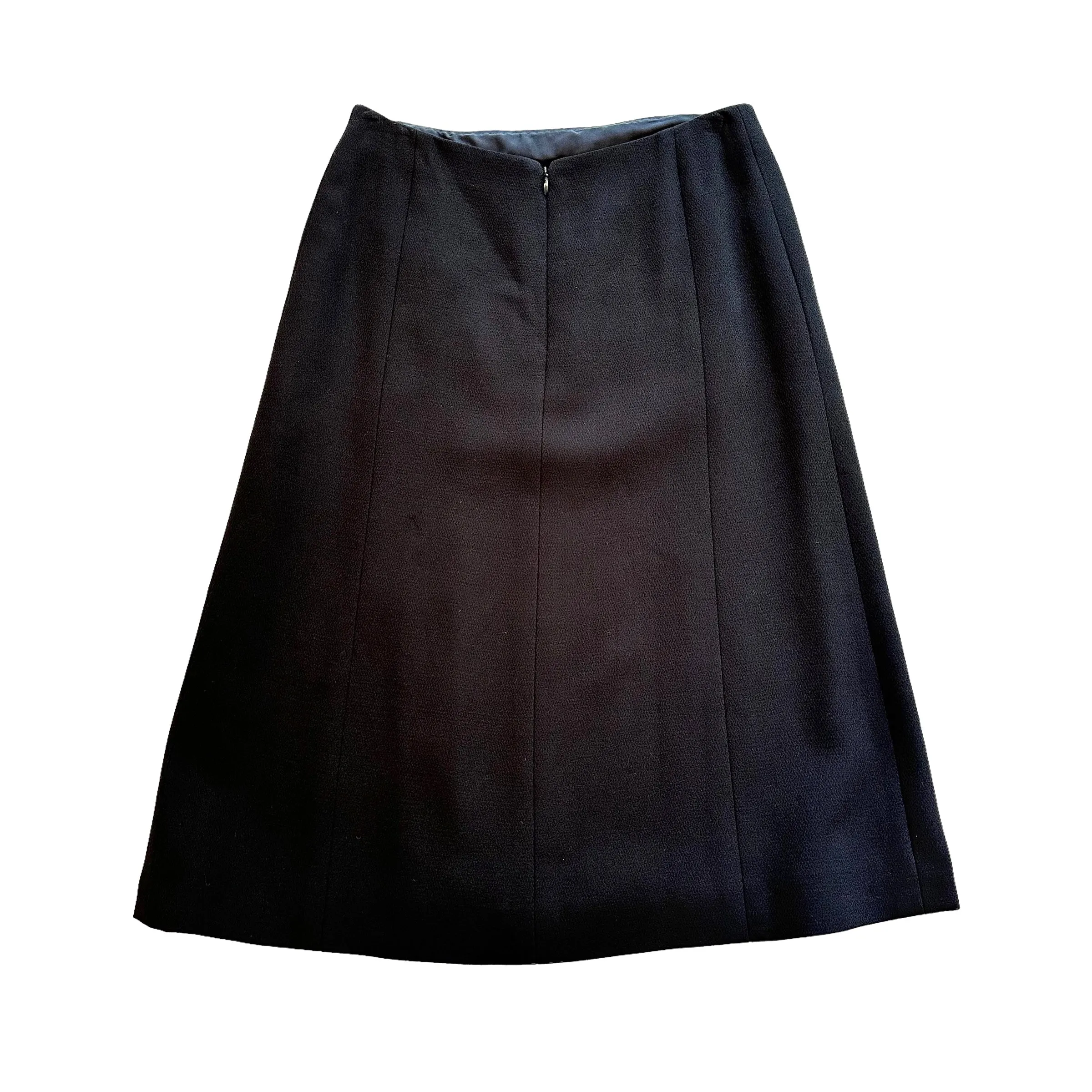 2021 Runway Black & White Silk Skirt - XS