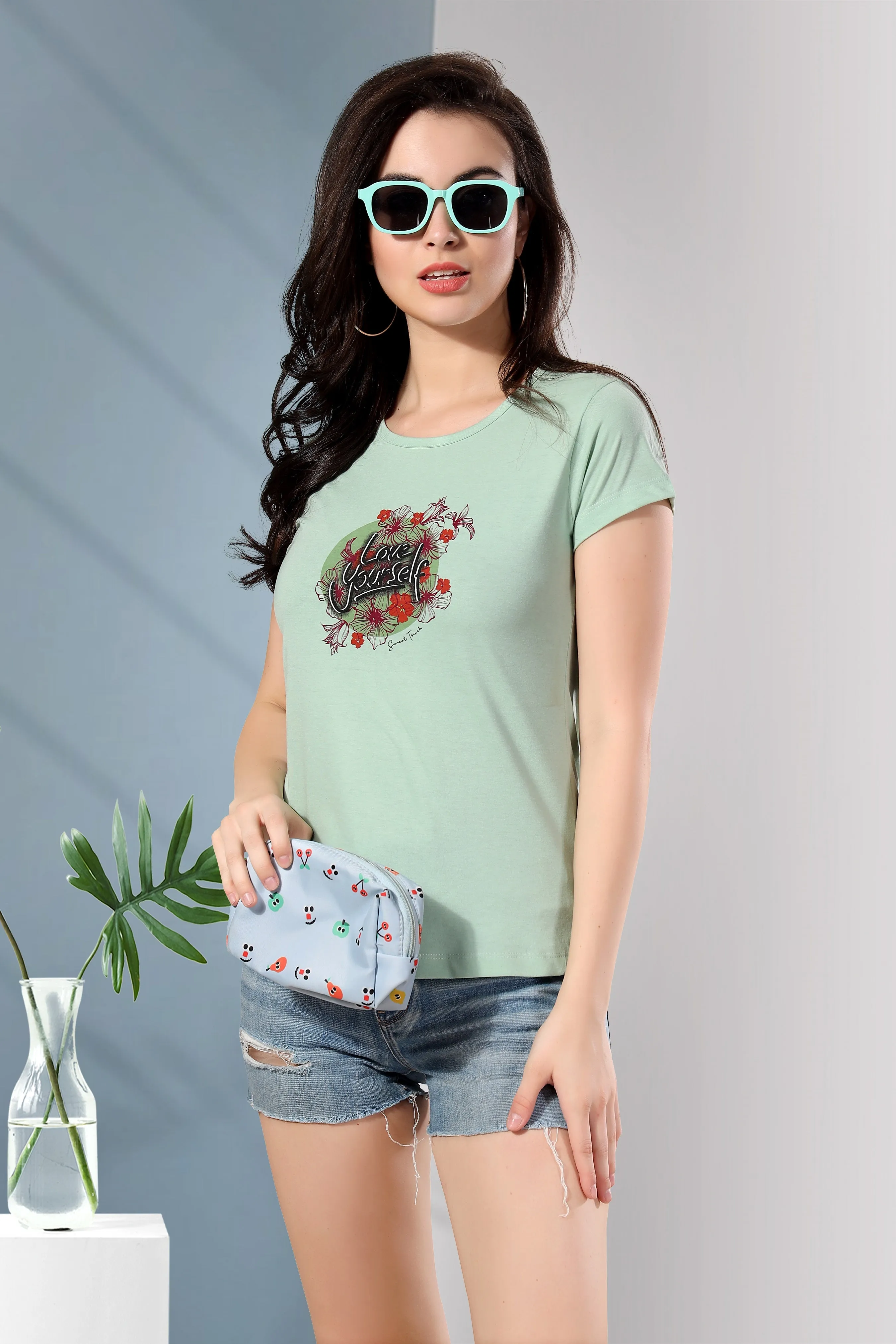 Aela Top: Round Neck Printed Stylish Tops