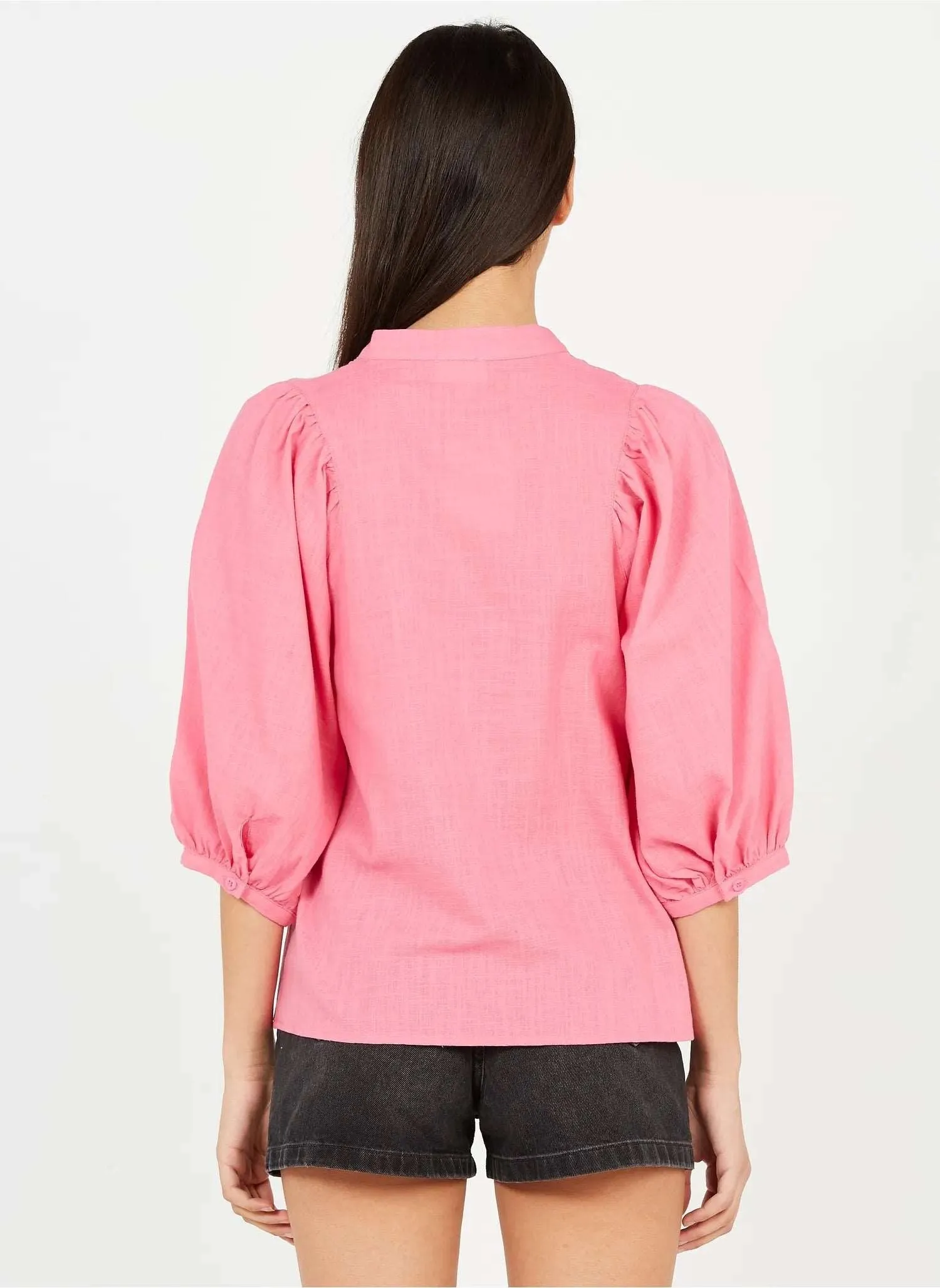 Alito Cotton Blouse: Pink