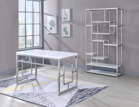 Alize - Bookcase And Desk - White