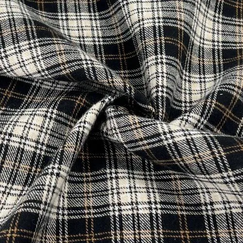 Black & Ivory | Flannel Shirting - SKU 7632 #S66