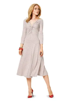 Burda 6911 Twist-Front Midi Dress and Tops Pattern