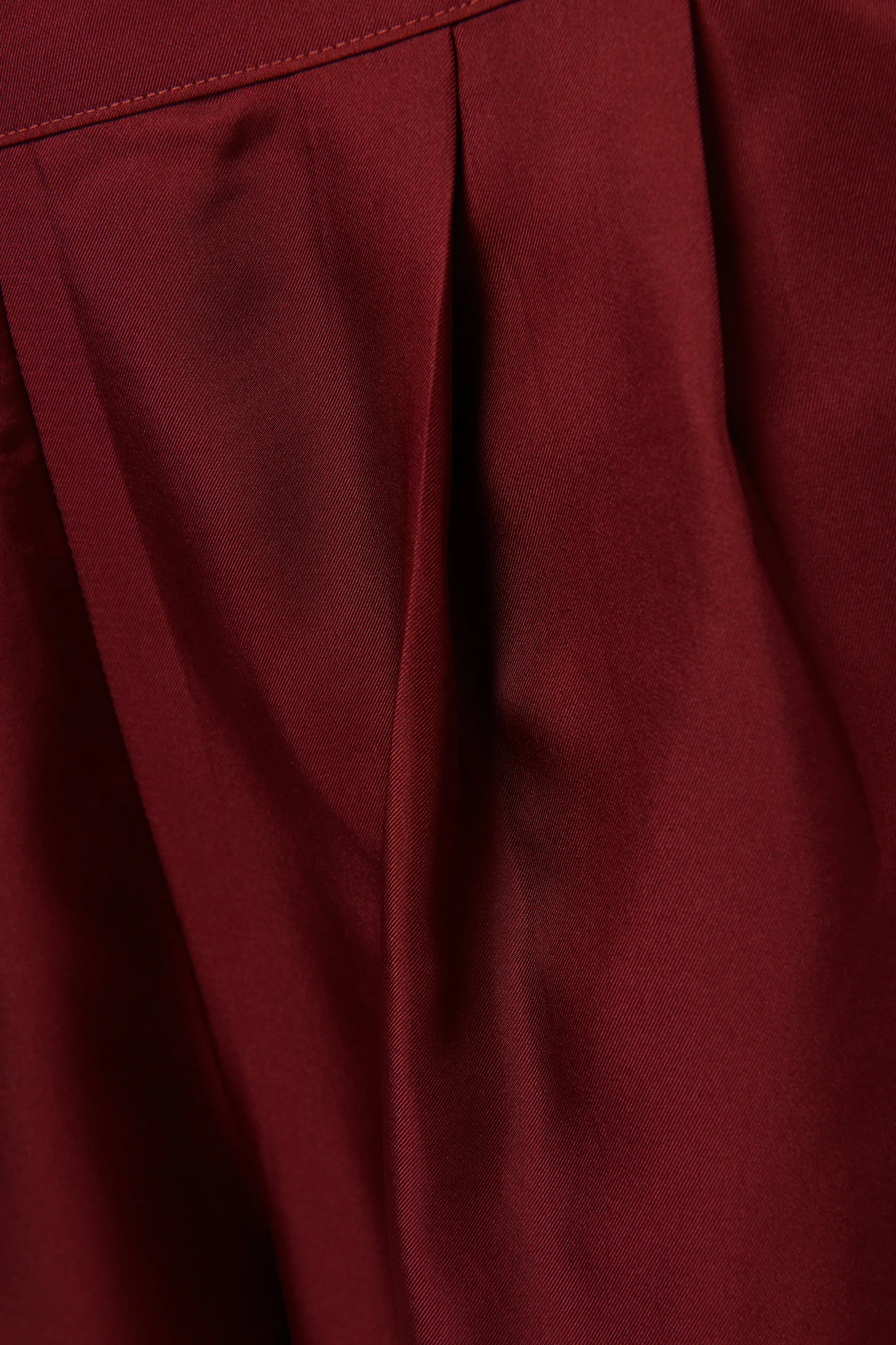 Burgundy Isola Silk Pants