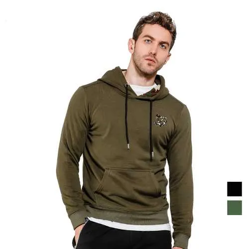 Camouflage Hat Stylish Hoodies Cotton Sport Hooded Tops