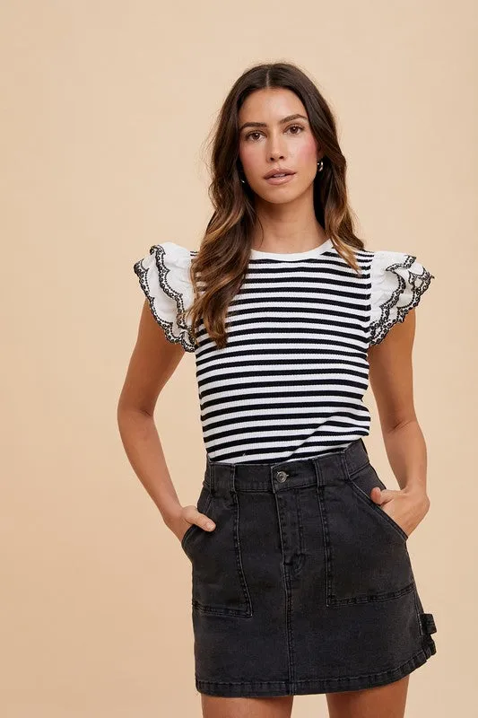 Cargo Denim Mini Skirt