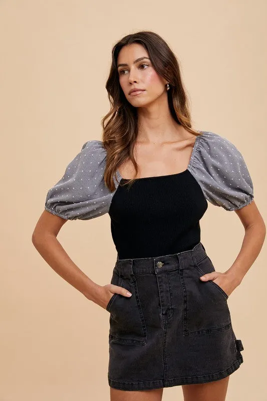 Cargo Denim Mini Skirt