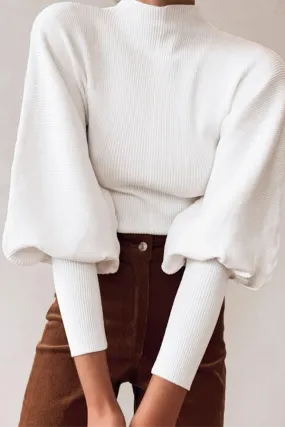 Casual & Stylish Classic Solid Patchwork Turtleneck Tops Sweater