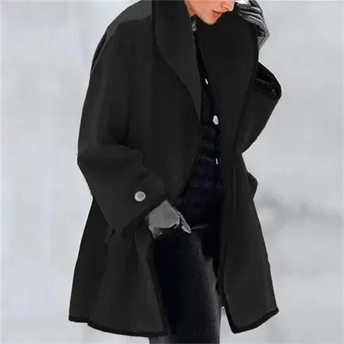 Christmas hot sale 50% off Women's Autumn And Winter Woolen Coat