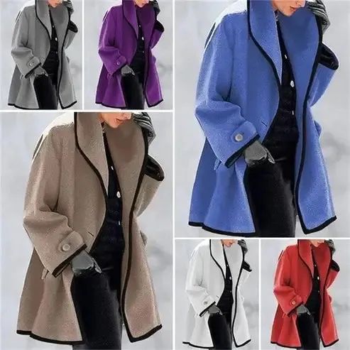 Christmas hot sale 50% off Women's Autumn And Winter Woolen Coat