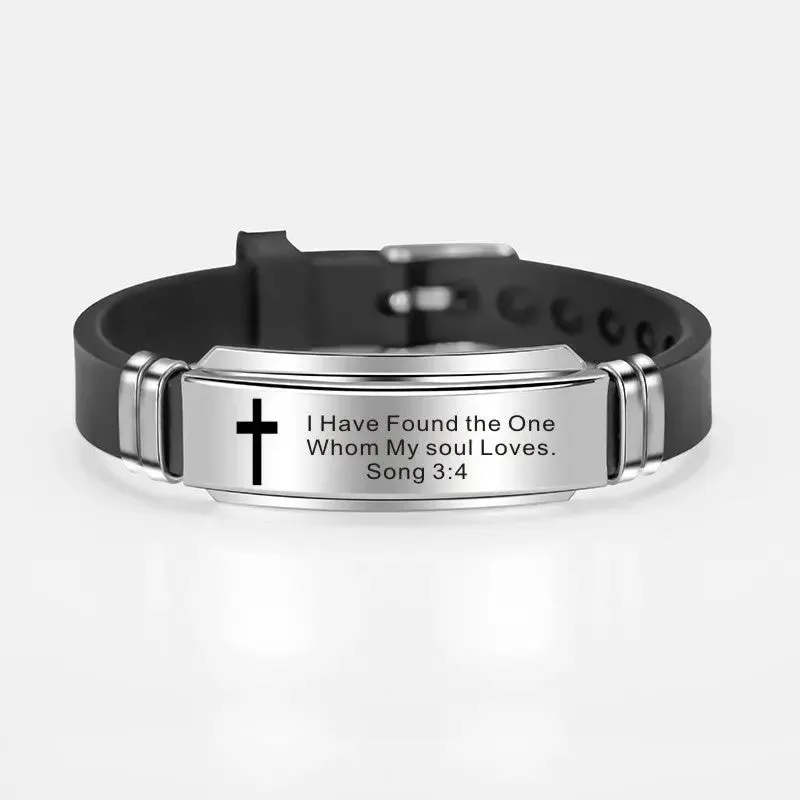 Classic Bible Verses Psalms Bracelet Bangle Christian Jewelry