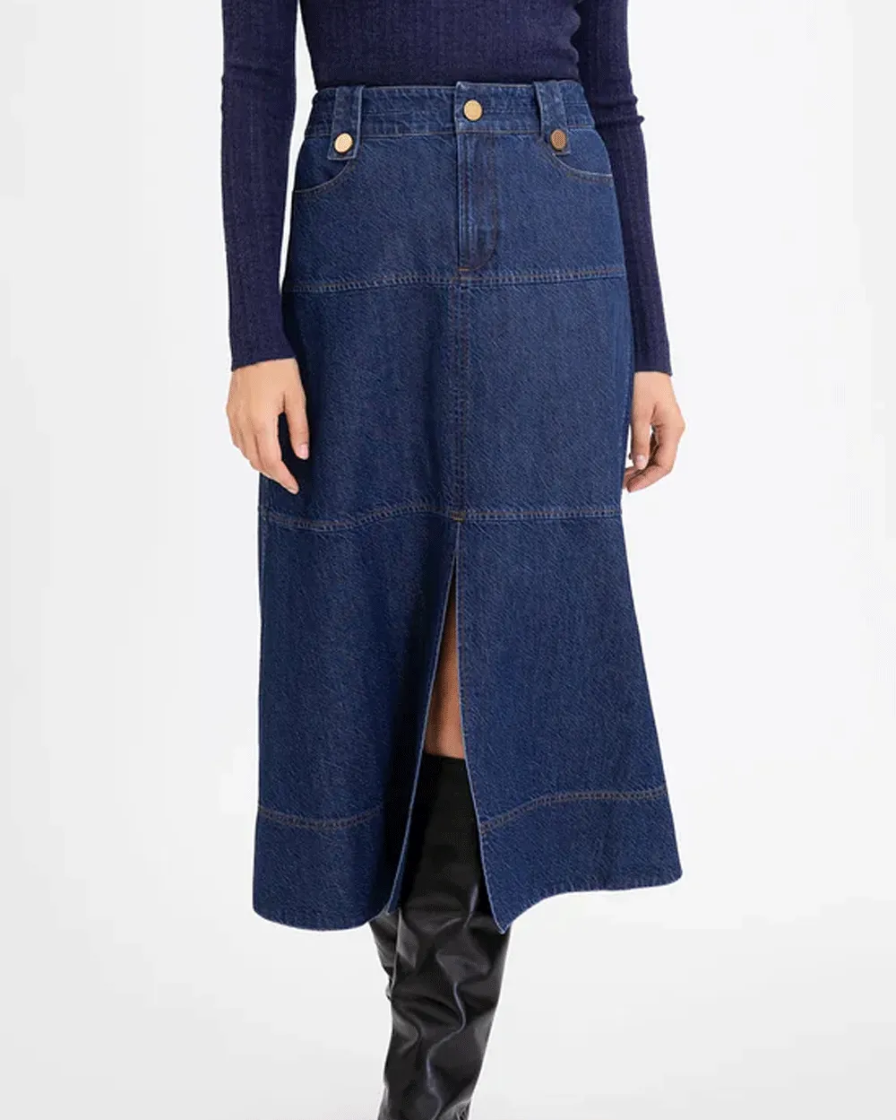 Classic Indigo Blue Hudie Skirt