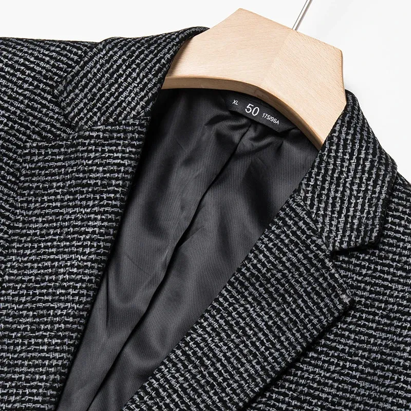 Comfortable Pocket Leather Blazer