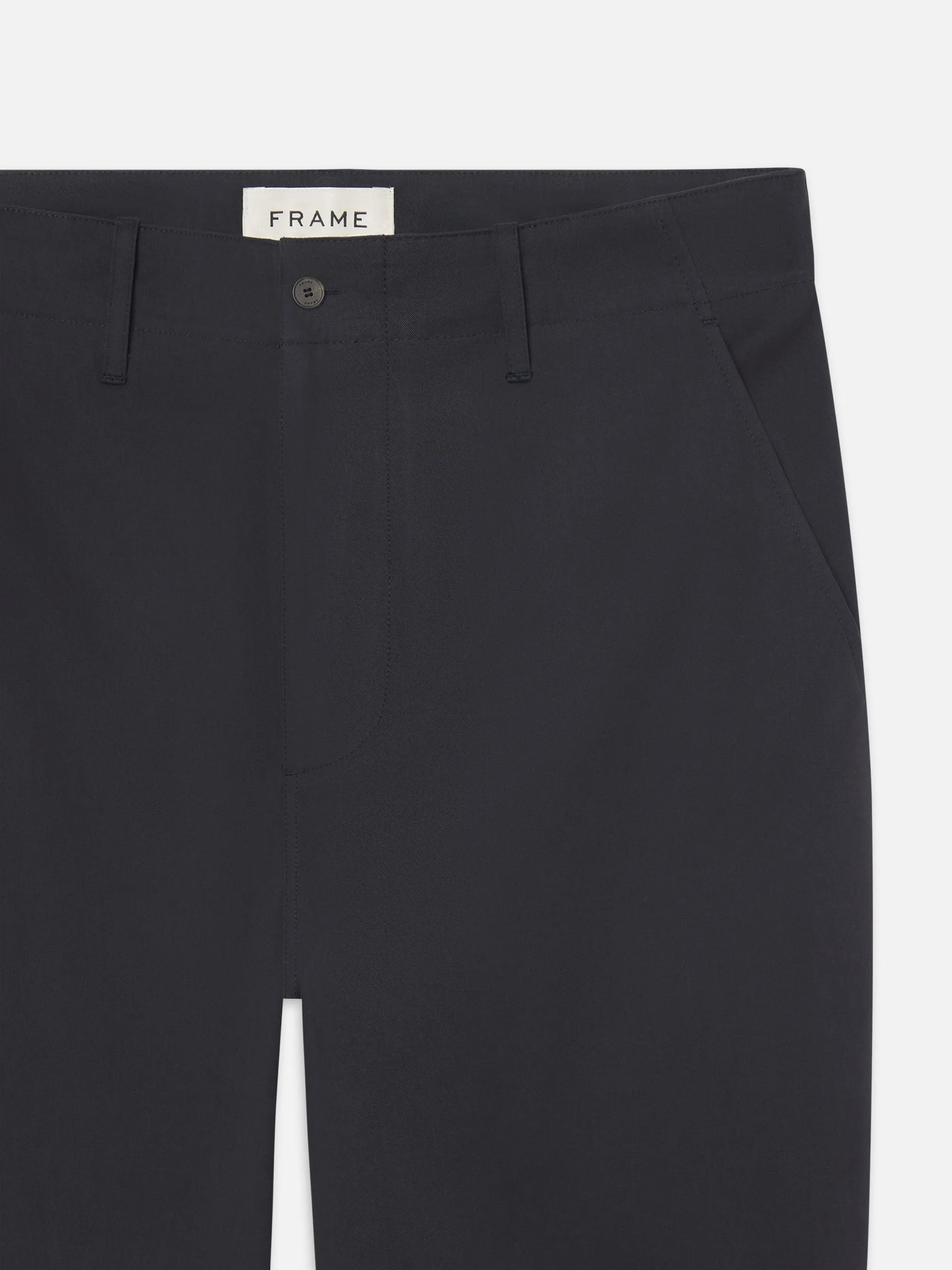 Cotton Relaxed Trousers -- Dark Navy