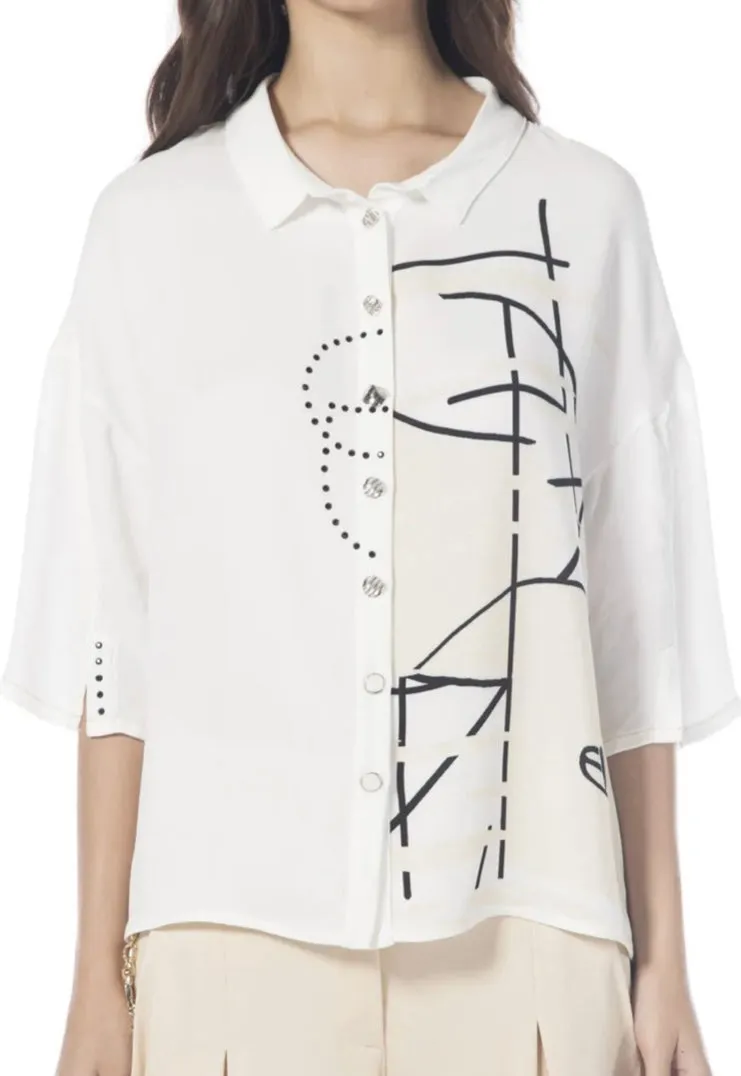 Elisa Cavaletti Motif Shirt - Off White