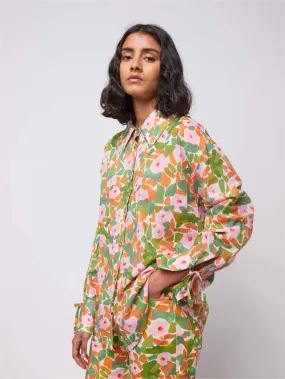 Floral print relaxed shirt