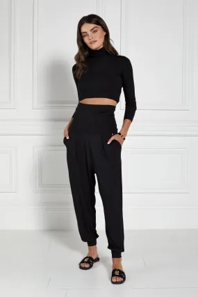 Holland Cooper Harem Pant in Black