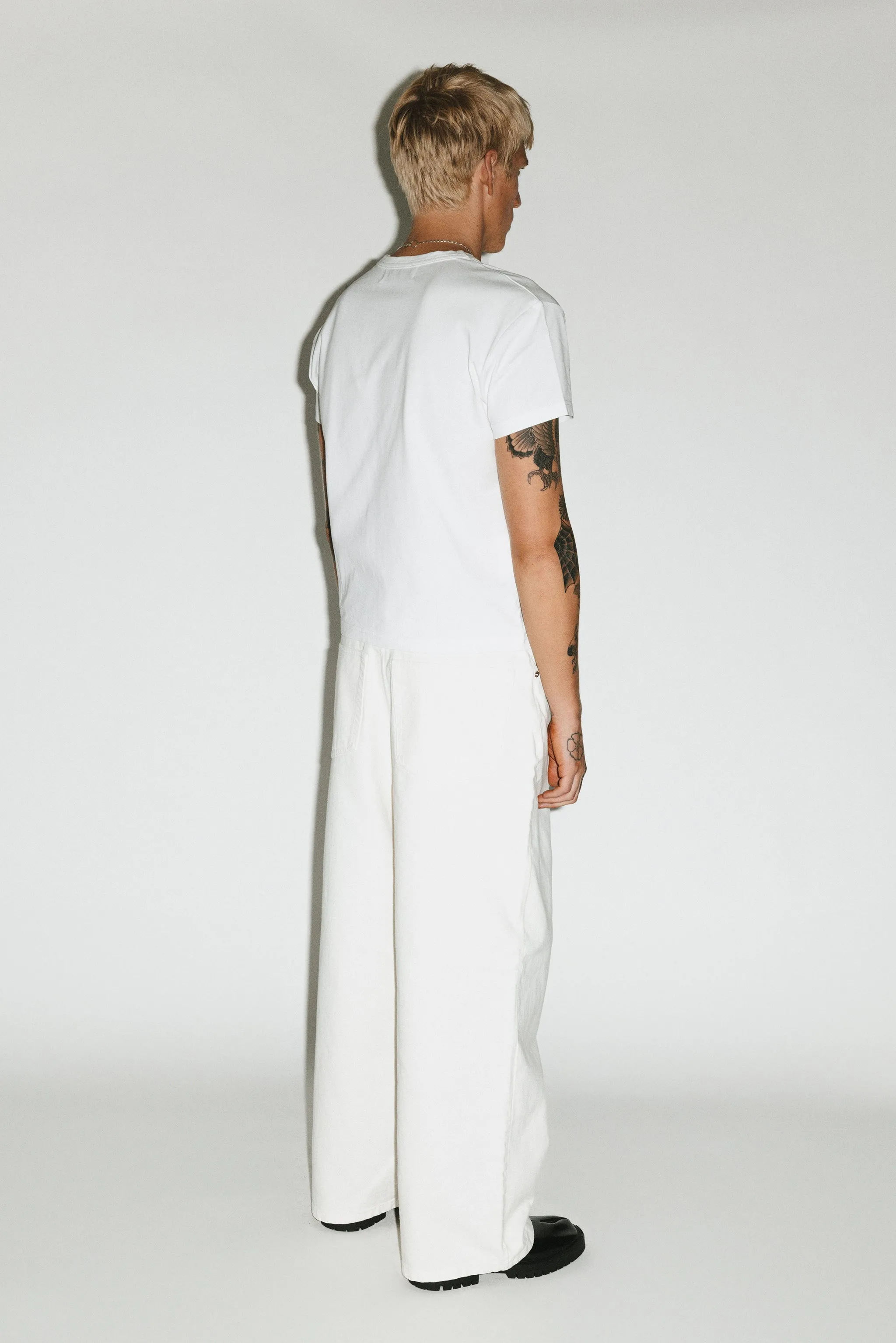 Laurel Relaxed Wide-Leg Jeans  |  Off-White