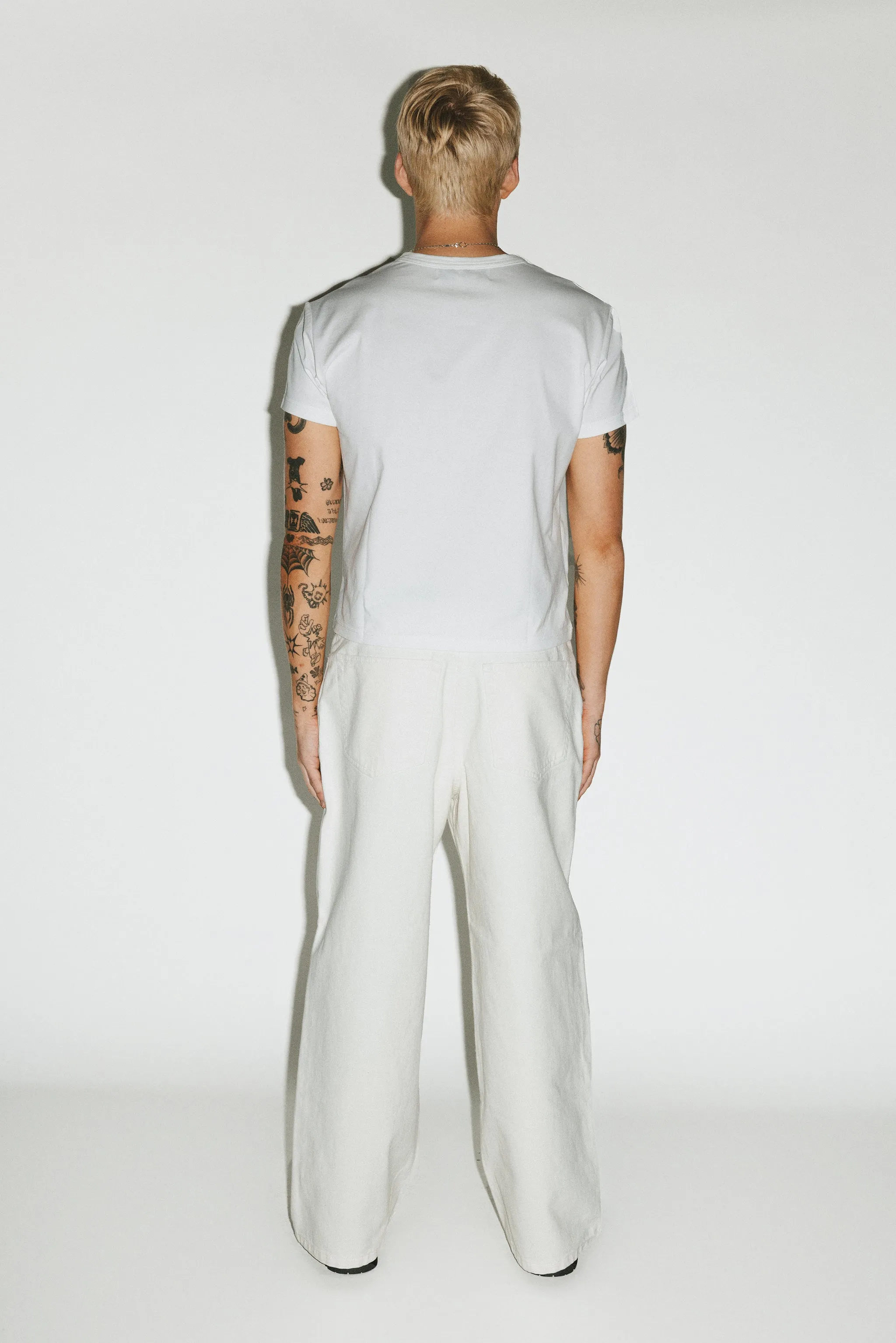 Laurel Relaxed Wide-Leg Jeans  |  Off-White