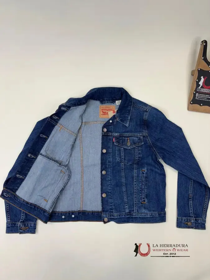 LEVI'S ORIGINAL TRUCKER JACKET DEEP BLUE LADIES