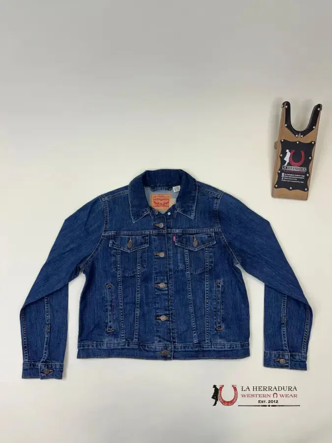 LEVI'S ORIGINAL TRUCKER JACKET DEEP BLUE LADIES