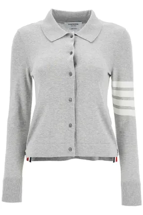 LIGHT GREY COTTON SHIRT WITH 4 STRIPES