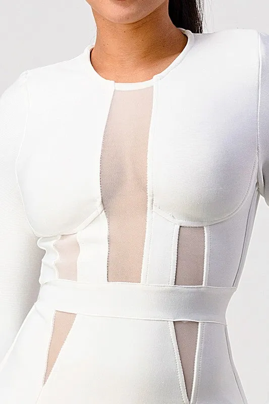 Long Sleeve Bandage Dress