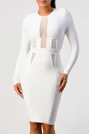 Long Sleeve Bandage Dress