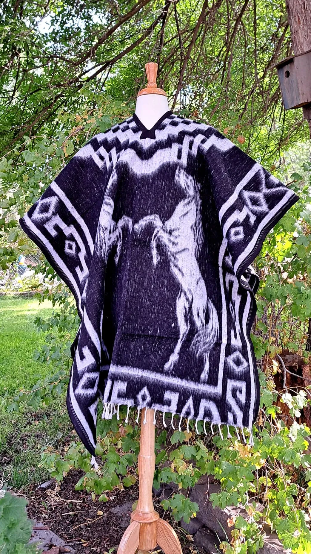 Mexican Warm Poncho-Gaban