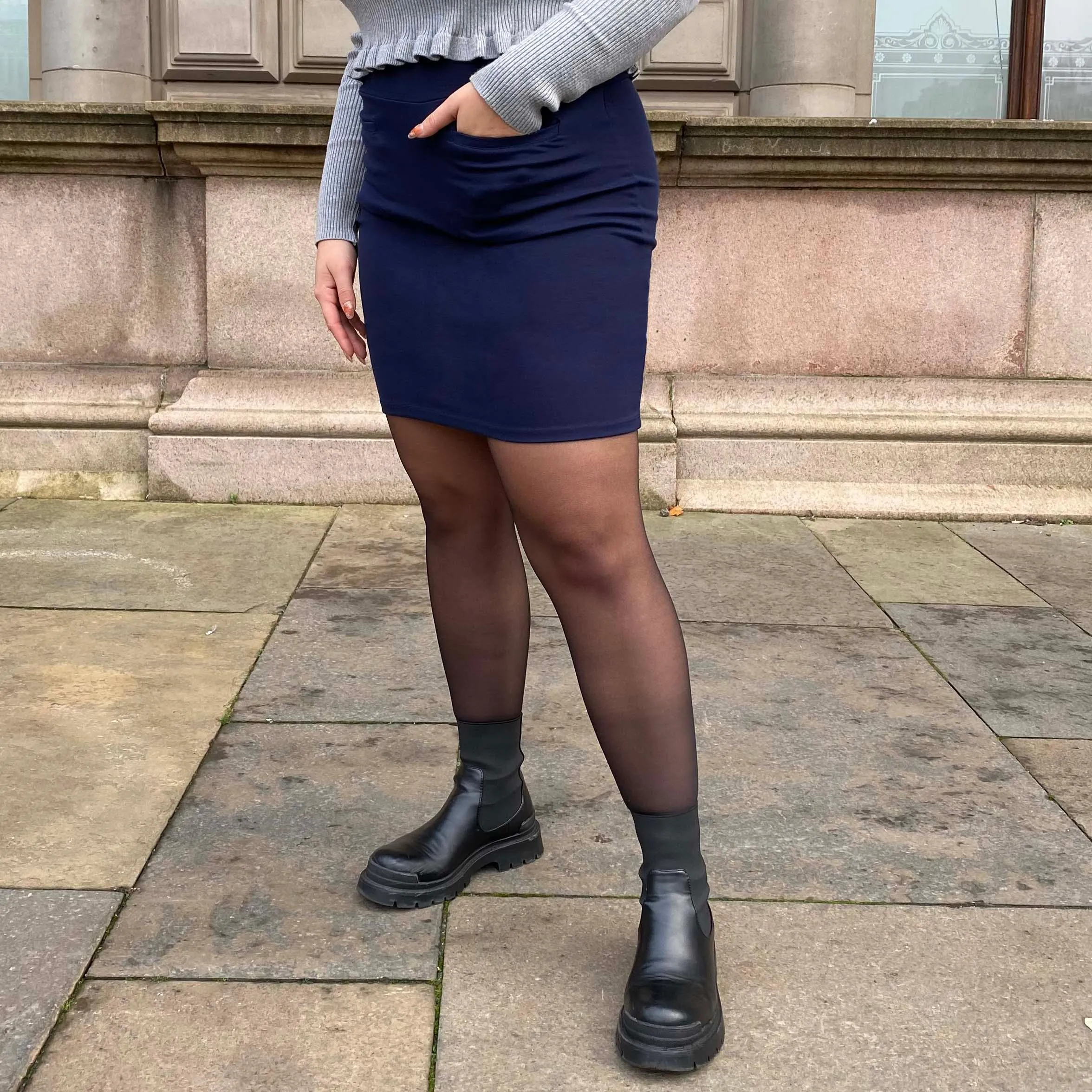 Mini Skirt - Navy