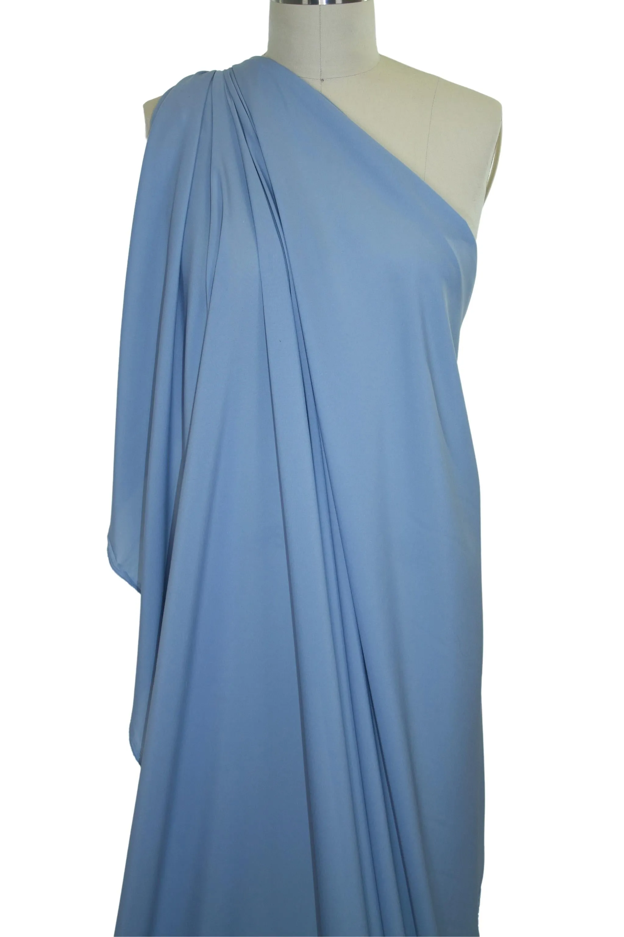 NY Designer Stretch Pongee Lining - Soft Blue