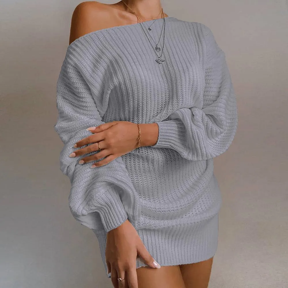 Olivia Luxe Trui-Jurk  | Zachte trendy oversized lange sweater