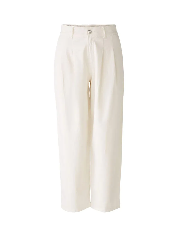 Oui The Relaxed Trousers Off White