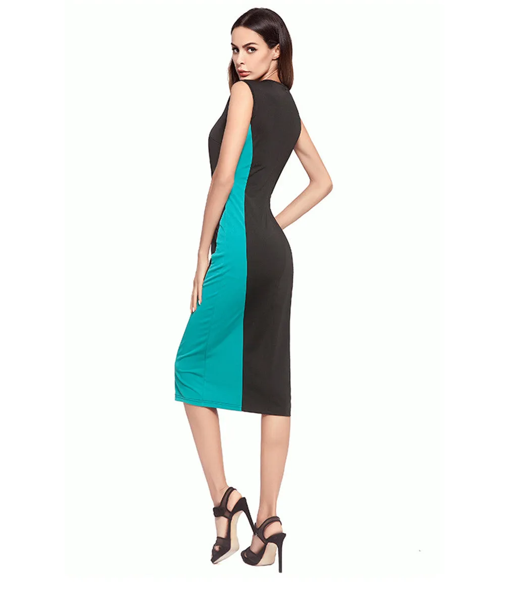 Professional Women's Slim Sleeveless Bodycon Dress