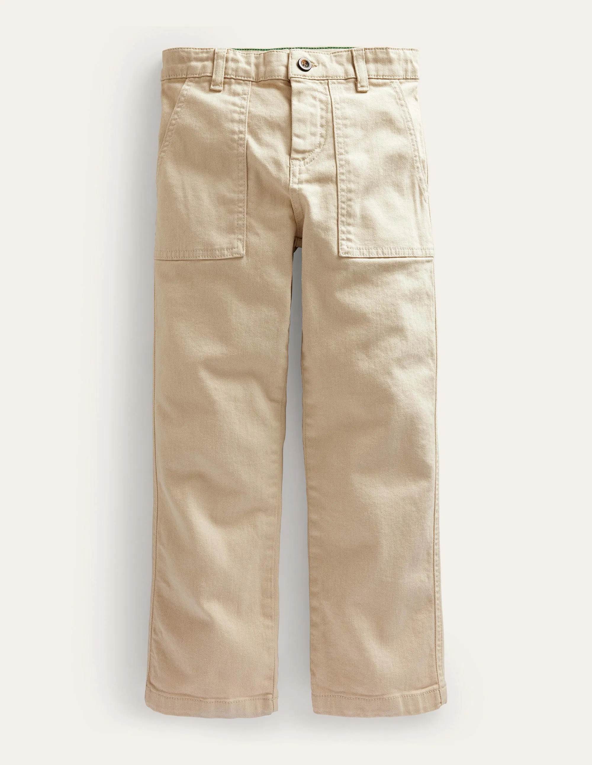 Relaxed Pocket Trousers-Stone