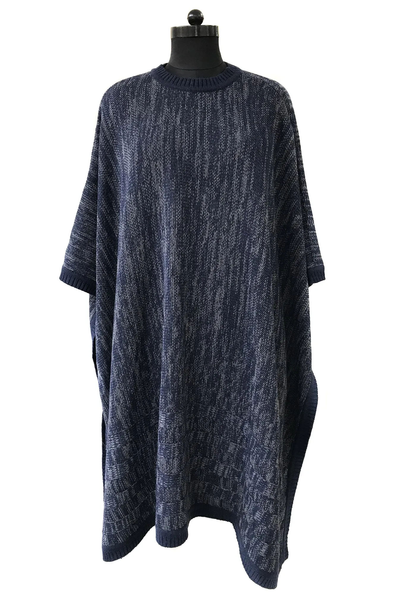 Space dyed Navy & Grey kimono