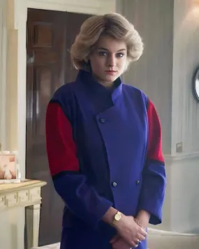 The Crown Lady Diana Red and Blue Coat