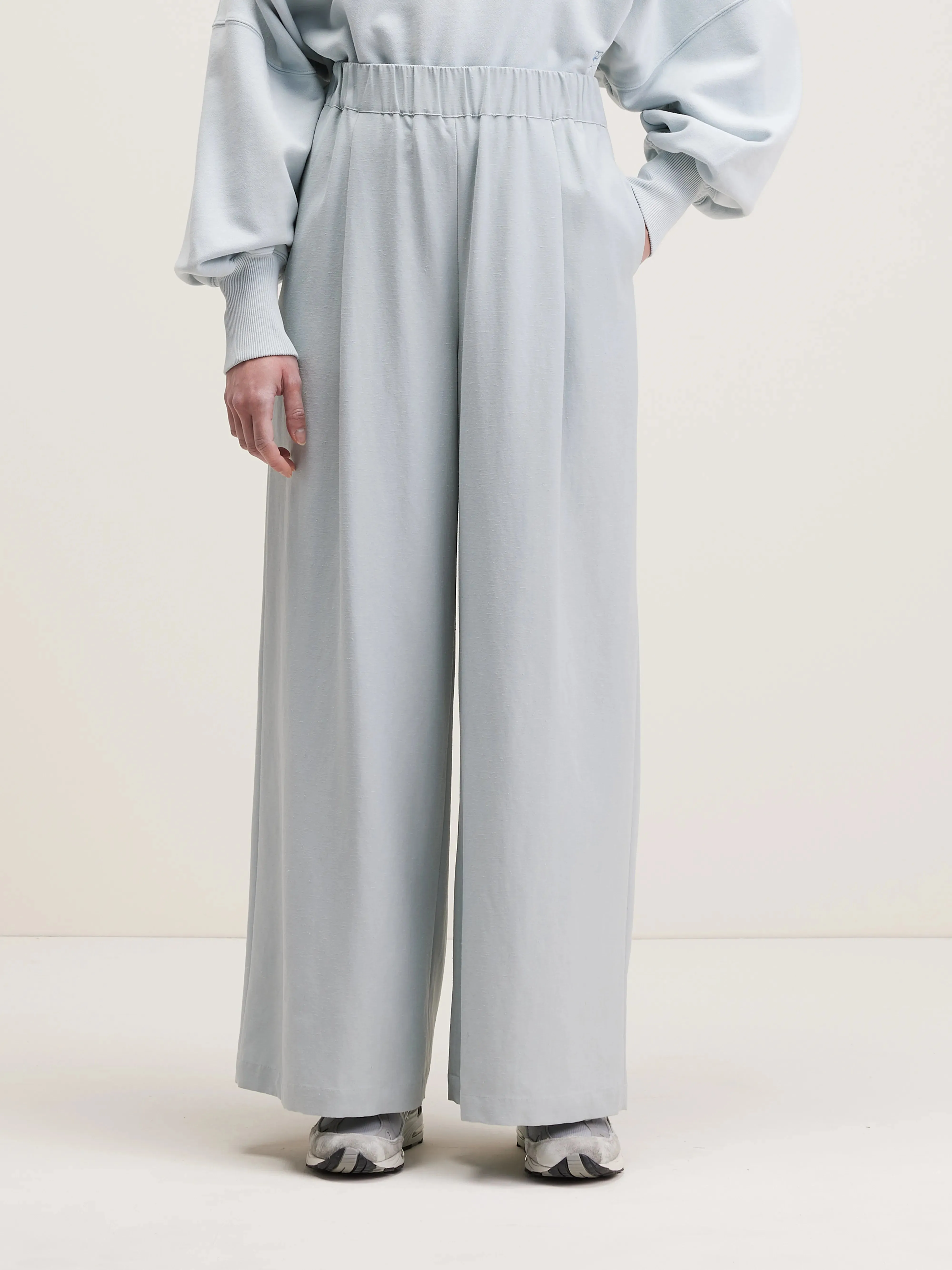 Vezza straight wide trousers (242 / W / GIVRE)