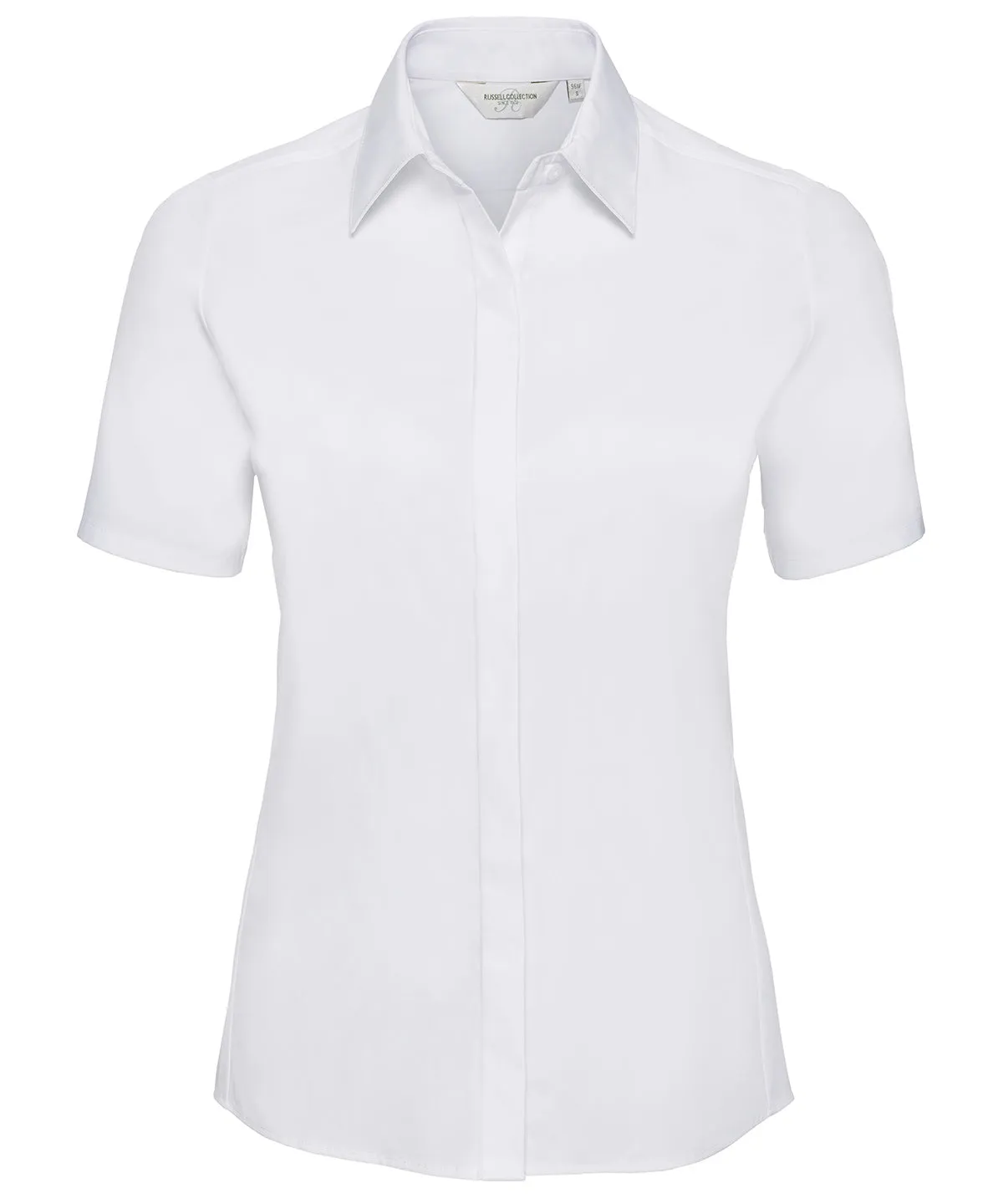 White - Women's short sleeve ultimate stretch shirt