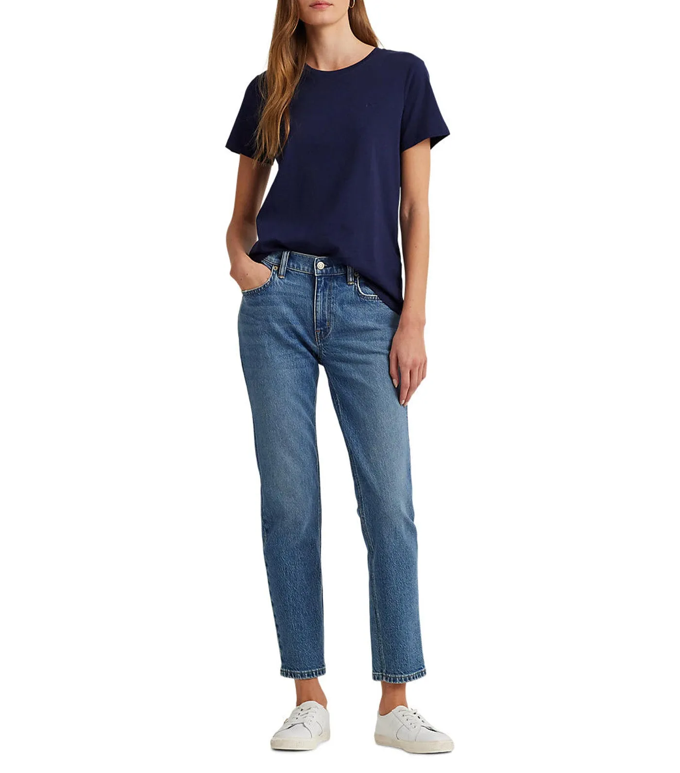 Women's Cotton Jersey Tee Refined Navy