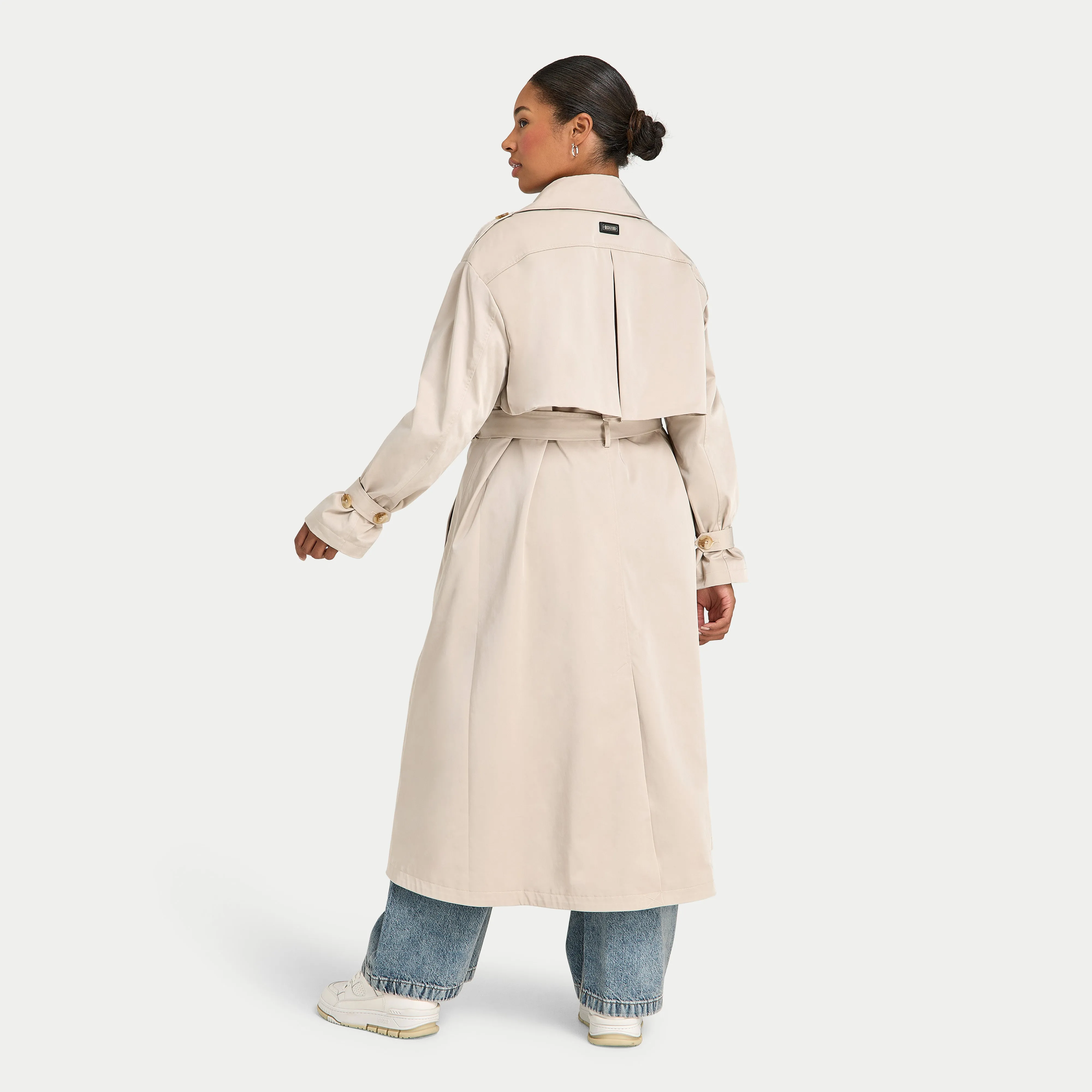 Womens Oversized Trench Coat  - Safari